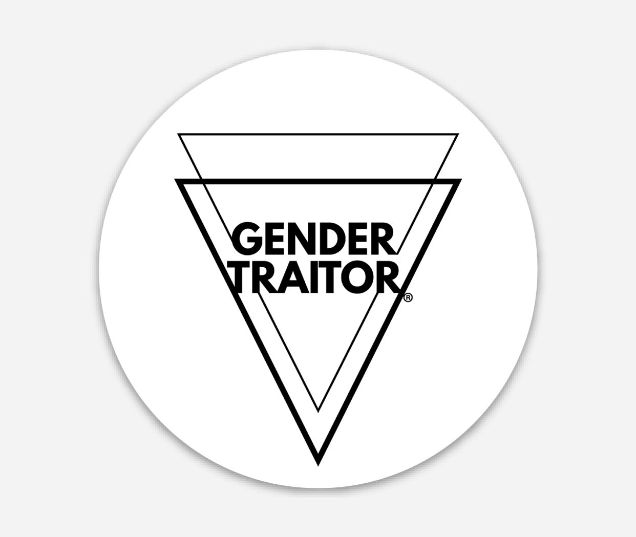 Gender Traitor Circle Sticker